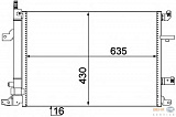 РАДИАТОР КОНДИЦИОНЕРА VOLVO S60/S80/V70/XC90 2,0-3,0L 00-> (635X430X16MM)