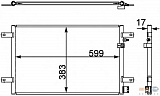 Радиатор кондиционера AUDI A6 04>