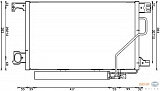 Конденсатор, кондиционер, с осушителем MERCEDES-BENZ (W203),(S204),(CL203),(C209),(A209),)