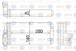 Теплообменник, отопление салона PEUGEOT 307 (3A/C),307 Break (3E),307 CC (3B),307 SW (3H)