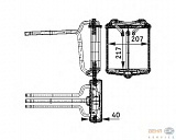 Радиатор печки MERCEDES-BENZ S-CLASS (W126),S-CLASS купе (C126)