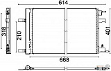 Конденсатор, кондиционер, с осушителем CHEVROLET CRUZE (J300),CRUZE Хэтчбек (J305) OPEL ASTRA J,CASCADA (W13),ZAFIRA C (P12) VAUXHALL ZAFIRA Mk III (P12)