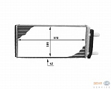 Радиатор печки VOLVO F 10,F 12,F 16