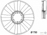 КРЫЛЬЧАТКА ВЕНТИЛЯТОРА D=750MM