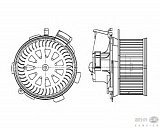 Моторчик печки PEUGEOT 206 CC (2D),206 SW (2E/K),206 Хэтчбек (2A/C),206 седан
