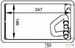 Радиатор печки NISSAN MURANO (Z50),PATHFINDER (R51)