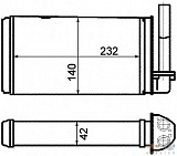 Радиатор печки PEUGEOT 205 I (741A/C),205 I кабрио (741B, 20D),205 II (20A/C),205 фургон,309 I (10C, 10A),309 II (3C, 3A)