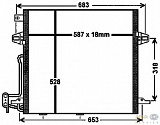 Конденсатор, кондиционер, с осушителем MERCEDES-BENZ M-CLASS (W164),R-CLASS (W251, V251)