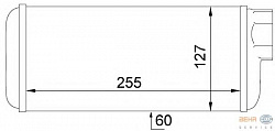 Радиатор печки SKODA FAVORIT (781),FAVORIT Forman (785),FAVORIT пикап (787)