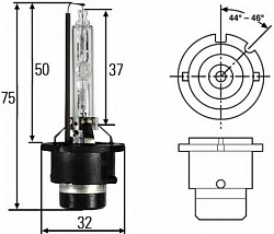Лампа ксеноновая (D2S, 4300K)