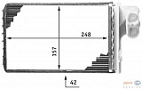 Радиатор печки САЛОНА