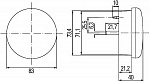 Фонарь D83 поворотник/габарит LED 24V