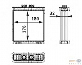 Радиатор печки, с уплотнительным кольцом, с защитным кольцом AUDI A2 (8Z0)