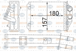 Теплообменник, отопление салона FIAT 500 (312),PANDA (169),PANDA Van (169)