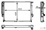 Радиатор охлаждения двигателя BMW 5 (E34),7 (E32)