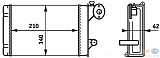Радиатор печки AUDI 50 (86) VW DERBY (86),DERBY (86C, 80),ILTIS (183),POLO (86),POLO (86C, 80),POLO CLASSIC (86C, 80),POLO купе (86C, 80)