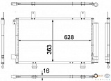 Конденсатор, кондиционер, с осушителем FIAT SEDICI SUZUKI SX4 (GY),SX4 седан (GY)