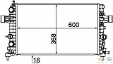 Радиатор OPEL ASTRA H 1.6/1.8 04> МКПП/АКПП/+-AC