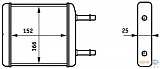 Радиатор печки DAEWOO MATIZ (KLYA)