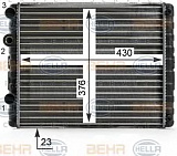 Радиатор охлаждения двигателя SEAT AROSA (6H) VW LUPO (6X1, 6E1),POLO (6N1),POLO (6N2),POLO CLASSIC (6KV2),POLO Variant (6KV5),POLO фургон (6NF)