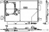Конденсатор, кондиционер, с осушителем MERCEDES-BENZ (C209),(A209),)