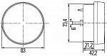 Фонарь D83 поворотник/габарит/ДХО LED 24V