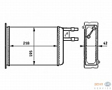 Радиатор печки CITROEN JUMPER бортовой (230),JUMPER автобус (230P),JUMPER фургон (230L) FIAT DUCATO (230), PEUGEOT 