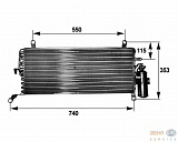 Конденсатор, кондиционер, с осушителем FIAT PUNTO (176),PUNTO кабрио (176C)