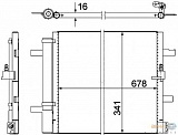 Конденсатор, кондиционер, с осушителем AUDI A6 (4G2, C7),A6 Allroad (4GH),A6 Avant (4G5, C7),A7 Sportback (4GA)