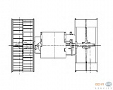Моторчик печки MERCEDES-BENZ CABRIOLET (A124),W124