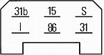 Реле стеклоочистителя MERCEDES-BENZ HENSCHEL 2-t,T1 бортовой (601),T1 бортовой (602),T1 автобус (601),T1 автобус (602)