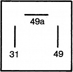 Реле указателей поворота AUDI CABRIOLET (8G7, B4),COUPE (81, 85),COUPE (89, 8B),QUATTRO (85) FORD ESCORT I (AFH, ATH),ESCORT I универсал (ADH),ESCORT II (ATH),ESCORT II универсал,FIESTA I (GFBT),FIESTA II (FBD)