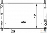 Радиатор охлаждения двигателя FORD MONDEO I (GBP),MONDEO I седан (GBP),MONDEO I универсал (BNP),MONDEO II (BAP),MONDEO II седан (BFP),MONDEO II универсал (BNP)