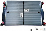 РАДИАТОР ОХЛАЖДЕНИЯ ДВИГАТЕЛЯ(АКПП)  AUDI A6 97-05