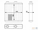 Радиатор печки OPEL MERIVA