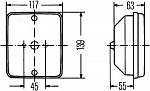 Задний противотуманный фонарь Mercedes 1013-3850(NG)/709-2024(LK/LN2)/O405/O407/LP 608-LP 1113