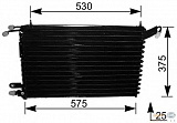 Конденсатор, кондиционер, без осушителя VW GOLF II (19E, 1G1),JETTA II (19E, 1G2, 165)