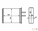 Радиатор печки FIAT PUNTO (176),PUNTO Van (176L),PUNTO кабрио (176C)