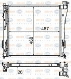 Радиатор охлаждения двигателя HYUNDAI i40 (VF),i40 CW (VF)