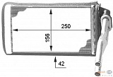 Радиатор печки PEUGEOT 205 I (741A/C),205 I кабрио (741B, 20D),205 II (20A/C),205 фургон