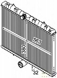 Радиатор охлаждения двигателя CITROEN C8 (EA_, EB_),JUMPY,JUMPY фургон FIAT SCUDO (270_),SCUDO бортовой (270_),SCUDO фургон (270_),ULYSSE (179AX) LANCIA PHEDRA (179) PEUGEOT 807 (E),EXPERT бортовой