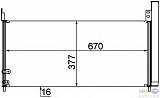 Конденсатор, кондиционер, с осушителем TOYOTA AURIS (NRE15_, ZZE15_, ADE15_, ZRE15_, NDE15_),PRIUS (ZVW3_)