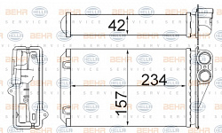 Теплообменник, отопление салона PEUGEOT 207 (WA_, WC_),207 CC (WD_),207 SW (WK_)